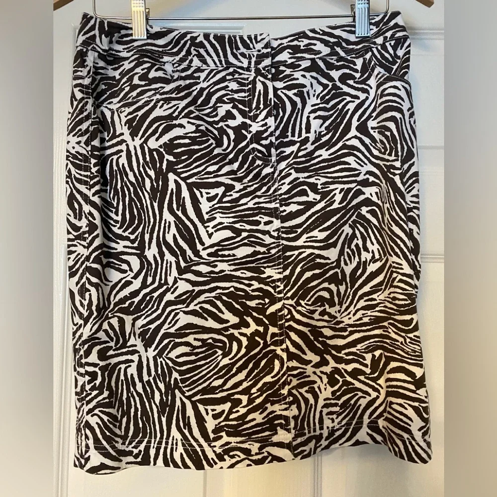 Chicos Zebra Print Women's Skirt - Picture 1 of 2